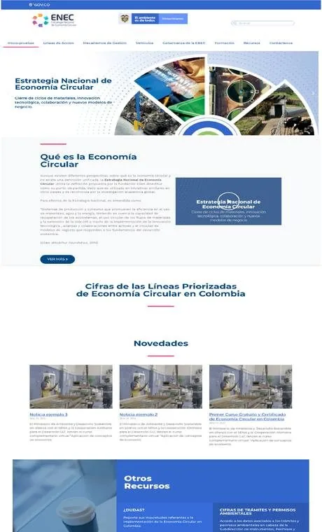 Portada de la Estrategia Nacional de Economía Circular
