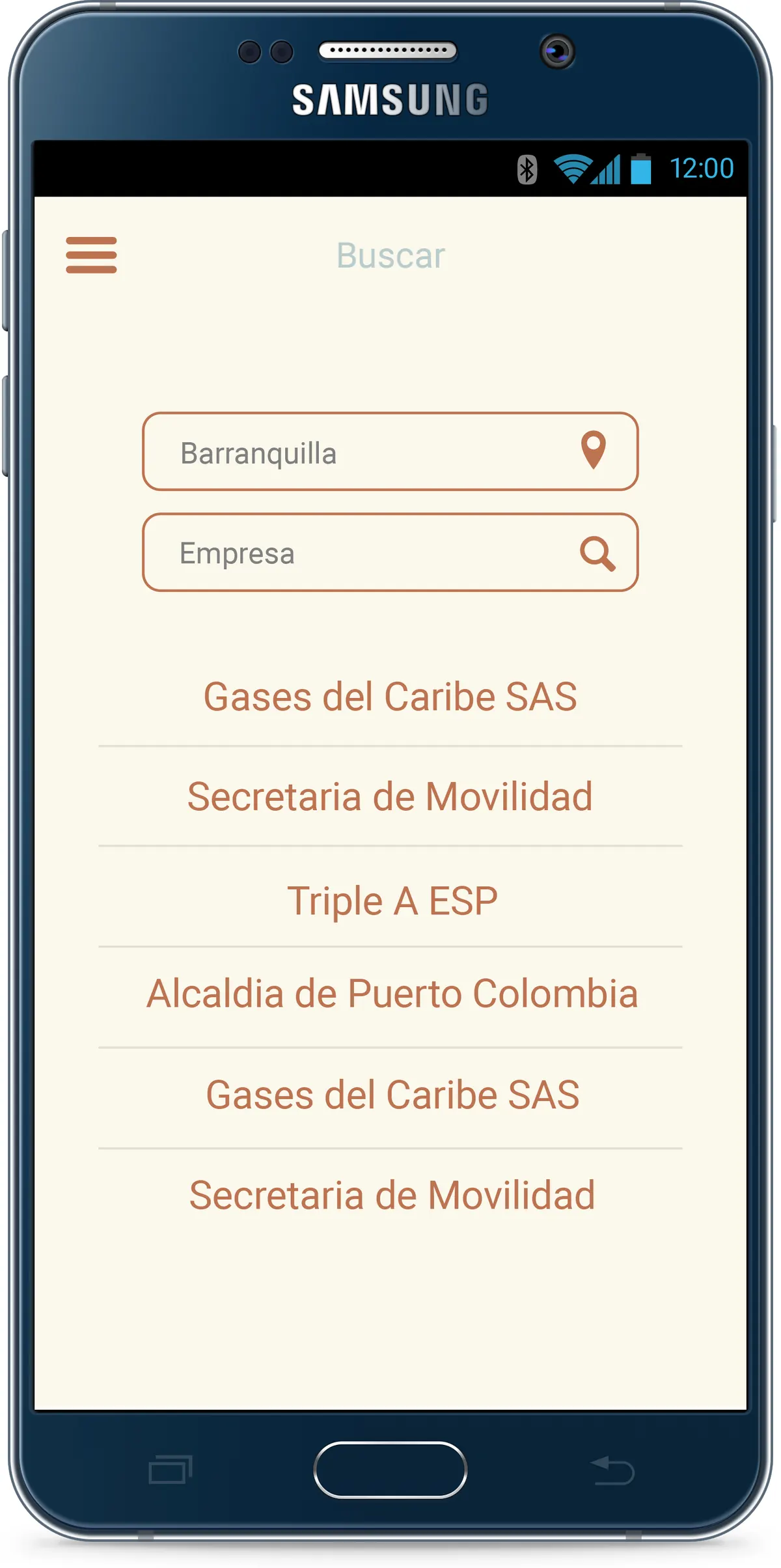 Servicios busqueda empresas por ciudad — AirTramit