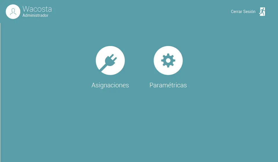 Menu administracion — Caminantes de la Salud