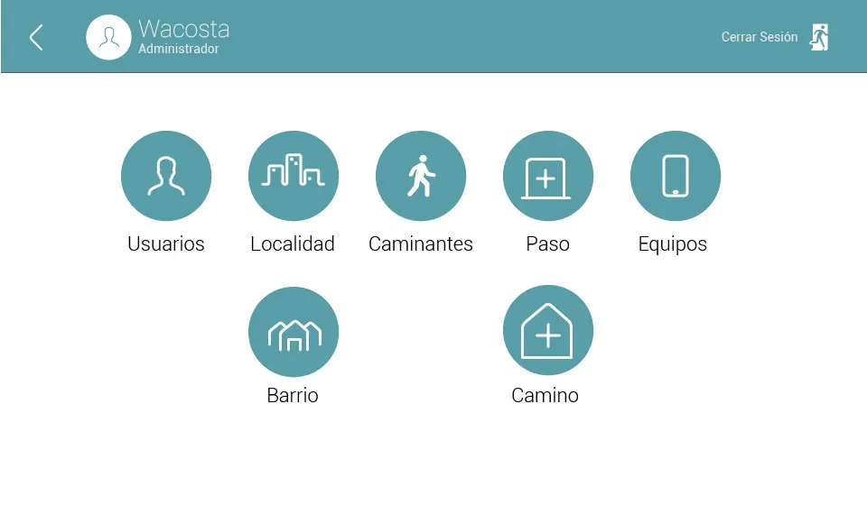 Menu parametricas — Caminantes de la Salud