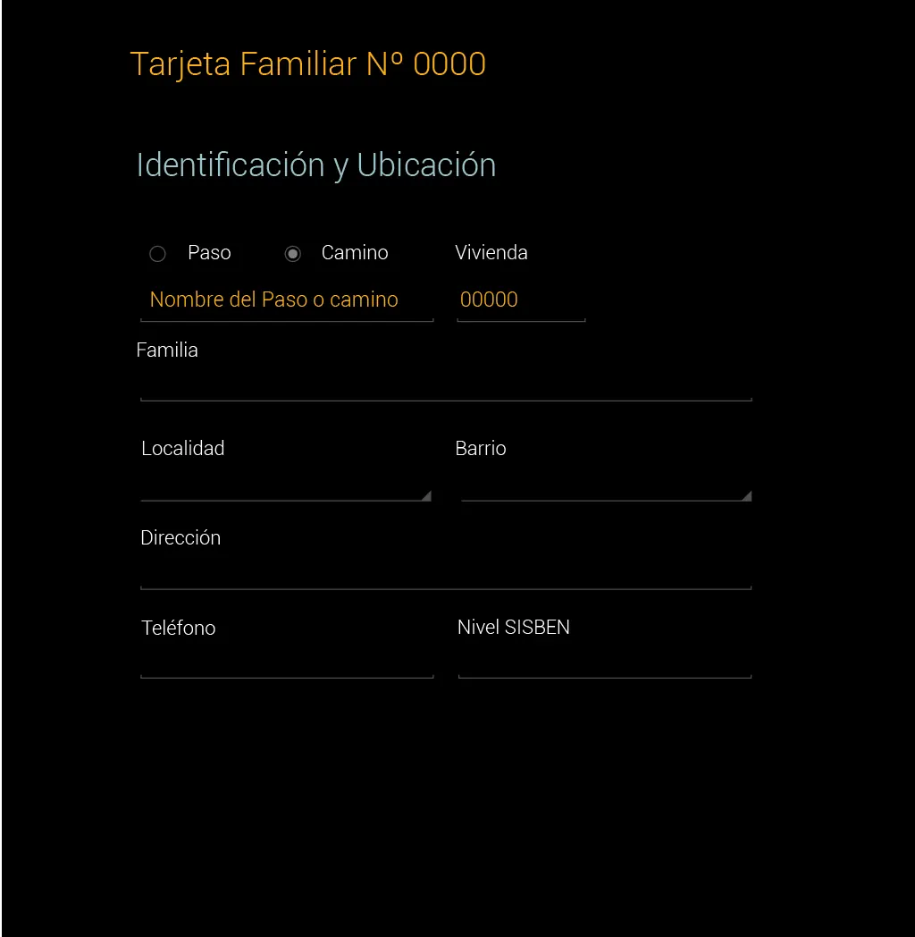 Identificacion ubicacion diseno — Caminantes de la Salud