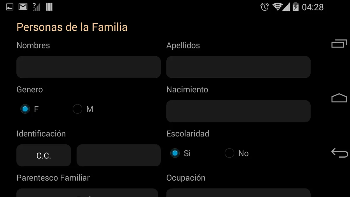 Agregar persona app parte — Caminantes de la Salud