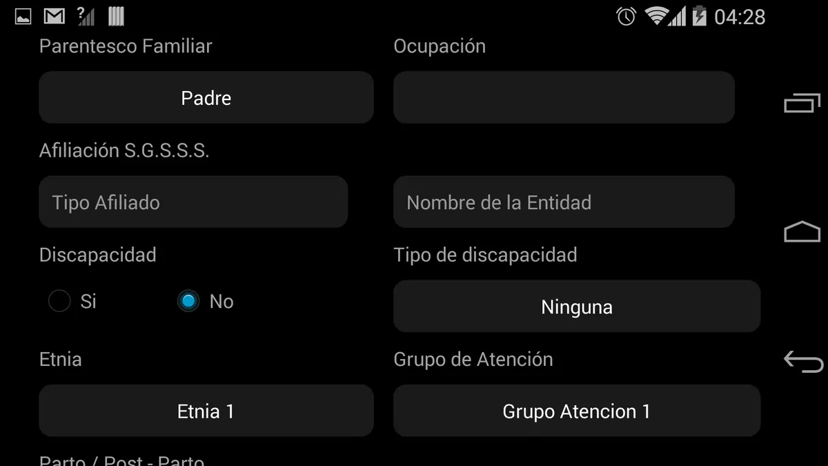 Agregar persona app parte — Caminantes de la Salud