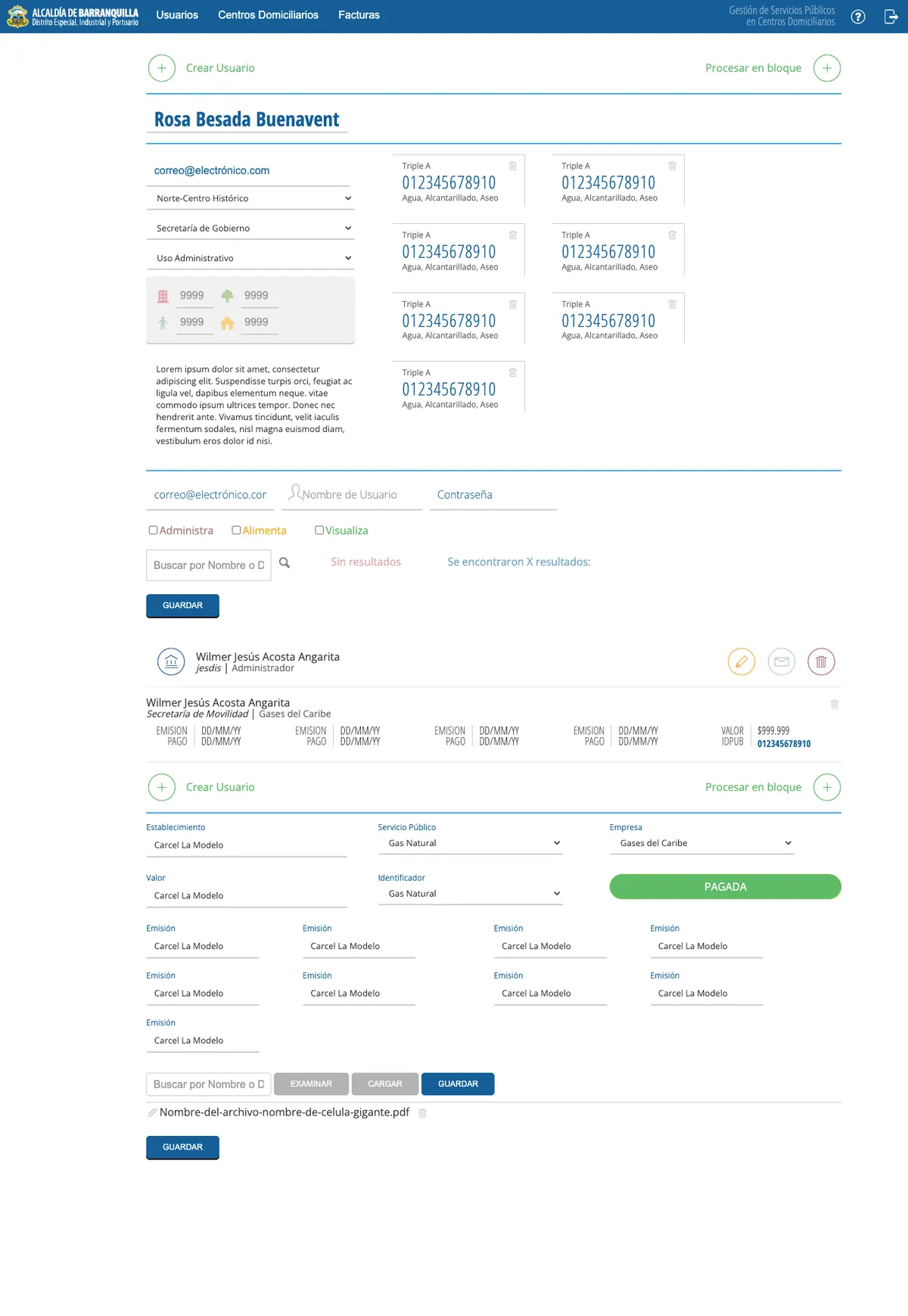 Backend crear usuario — Centros Domiciliarios