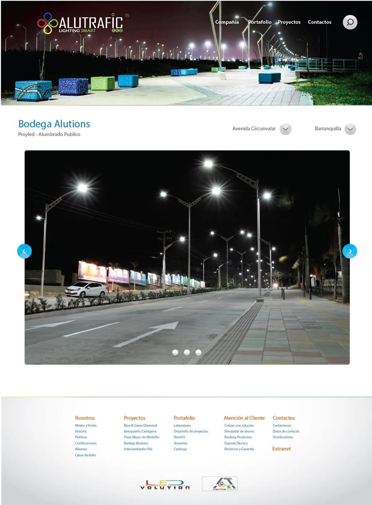 Web alumbrado — Alutrafic LED