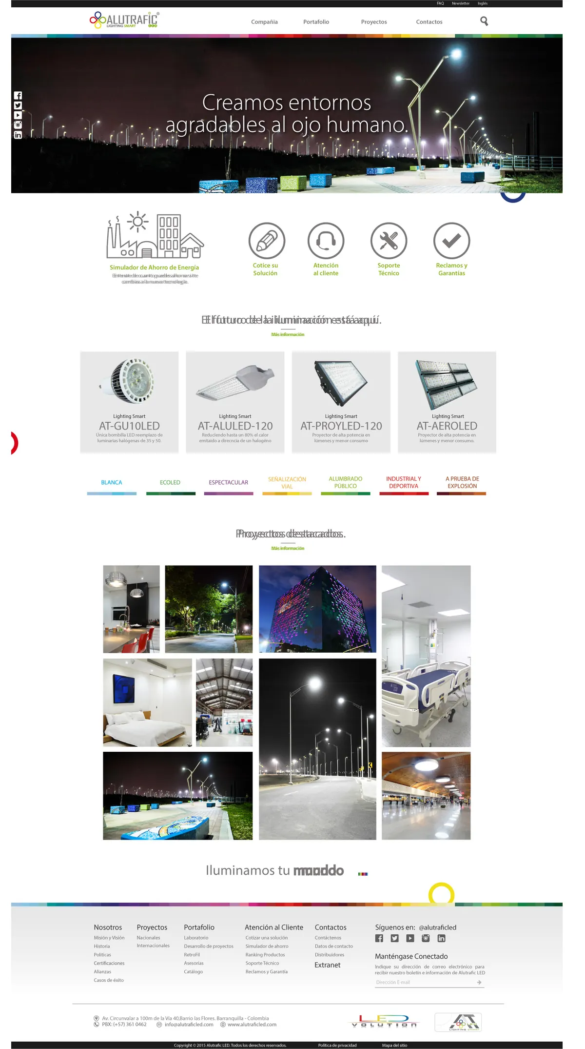 Web portada — Alutrafic LED