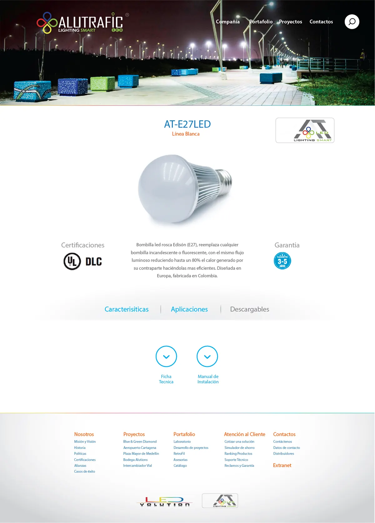 Web producto — Alutrafic LED