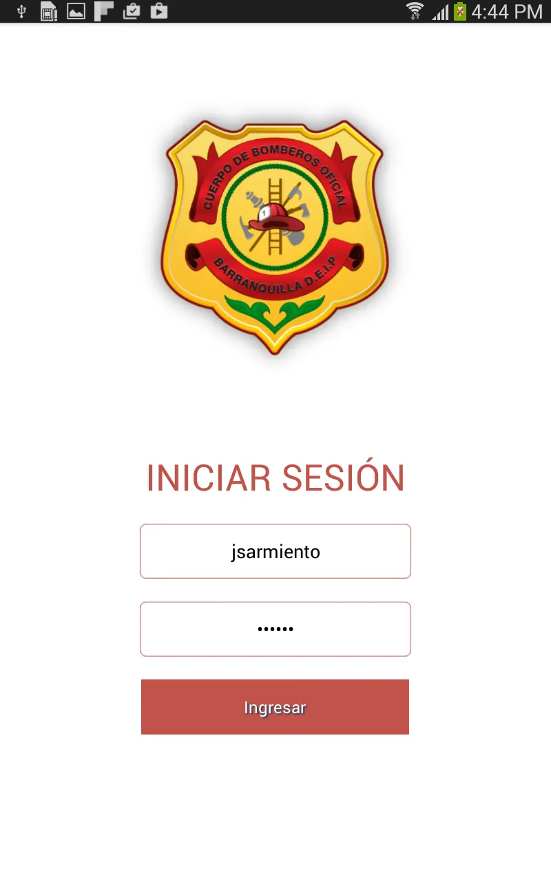 Screenshot — Bomberos · sitio, trámites y consola