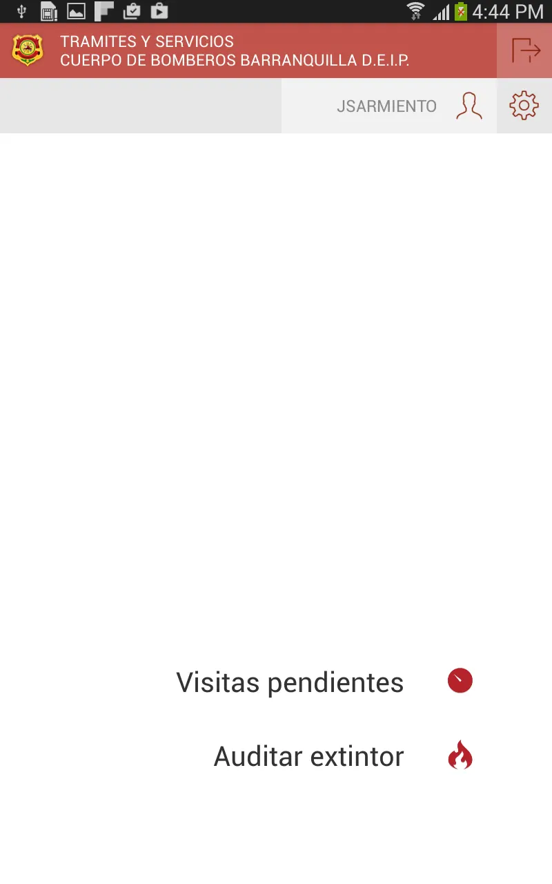 Screenshot — Bomberos · sitio, trámites y consola