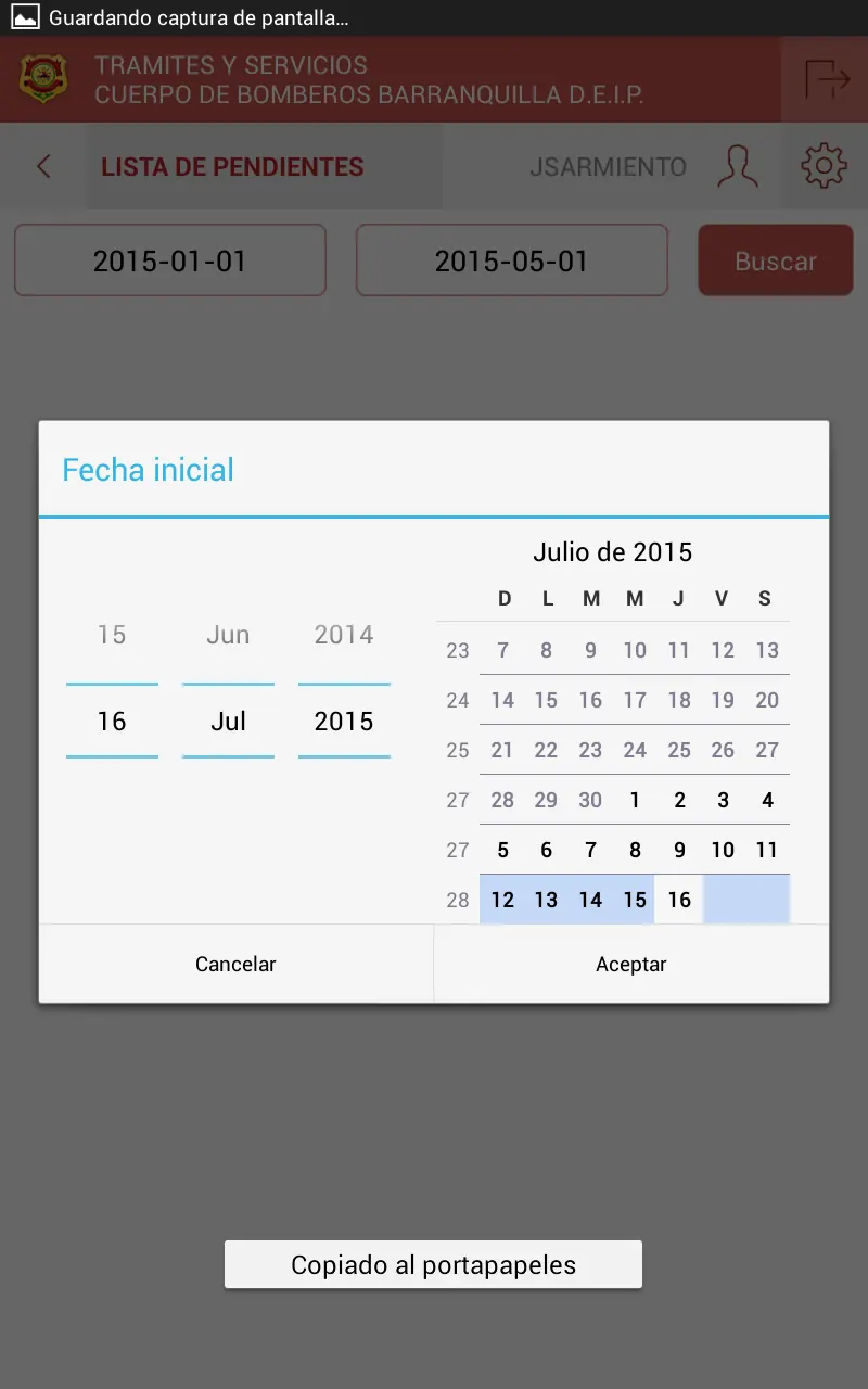 Screenshot — Bomberos · sitio, trámites y consola