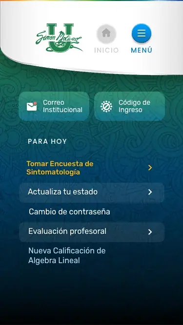 App Estudiantes — Unisimón